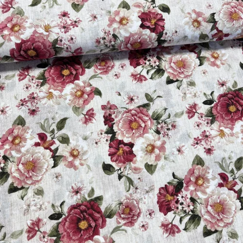 0,49 m EGYBEN KÉRHETŐ Rózsás No.3. dekortextil (A)