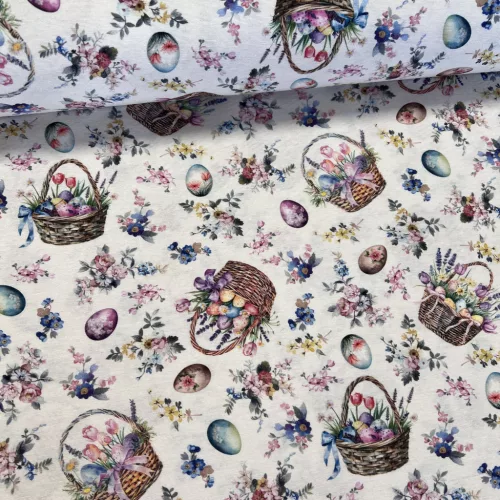 Húsvéti tojások a kosárban dekortextil