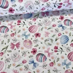 Rózsaszín-kék húsvéti tojások dekortextil