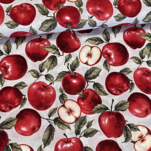 Piros almás dekortextil (A)