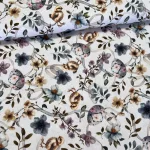 Kiscsibék virágok, szalagok között dekortextil (digitálisan nyomott)