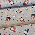 Cuki sapkás-szakállas manós húsvéti dekortextil (digitálisan nyomott)