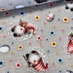 Cuki sapkás-szakállas manós húsvéti dekortextil (digitálisan nyomott)