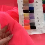 Rikító korall fátyol tüll (300 cm széles) (#49)