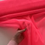 Rikító korall fátyol tüll (300 cm széles) (#49)