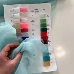 Vízkék fátyol tüll (300 cm széles) (59)