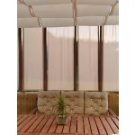 Ekrü/nyers erős (vízhatlan, UV-álló) gyöngyvászon (#2 300D)