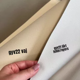   2,3 m EGYBEN KÉRHETŐ Vaj színű erős (vízhatlan, UV-álló) gyöngyvászon (#02 600/300D)