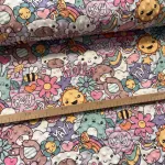 Színes mintás minky plüss