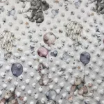 Ekrü alapon elefántos-nyuszis-egeres minky plüss