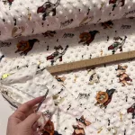 Szuperhős oroszlán-nyuszi-róka minky plüss