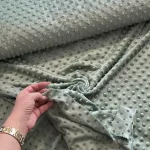 Zsálya zöld minky plüss