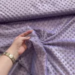 Lila minky plüss (#60)