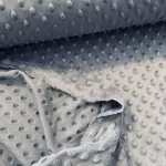 Világos szürke minky plüss (#34)