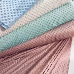 Dusty baby pink MINKY plüss (#20)