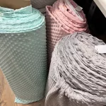 Dusty baby pink MINKY plüss (#20)