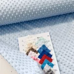 Világos kék minky plüss (#27)