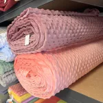 AKI KAPJA MARJA: Retró dusty rose minky plüss (#33)