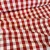 Piros-fehér kockás panama (minimatt) szövet (2 cm-es kockás)