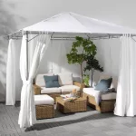 Világos szürke party vízlepergető szövet