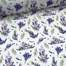 Szövetes hátteres levendulás party vízlepergető szövet