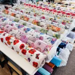 Szövetes hátteres levendulás party vízlepergető szövet