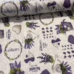 The magic of Provence levendulás party vízlepergető szövet