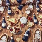 Bor-sajt piknik party vízlepergető szövet