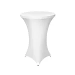 2 m EGYBEN KÉRHETŐ Party székhuzat koktél asztalra- elasztikus szövet rendezvényekre - Fekete