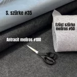 Antracit melíros 180 cm sz. polyfilc (#56)