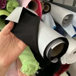 Fekete vízhatlan és légáteresztő PUL (90 °C, Oeko-Tex I.)