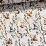 0,87 m EGYBEN KÉRHETŐ TOP TERMÉK: Róka-süni-mókuska 160 cm sz. pamutvászon (KA)