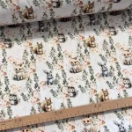 0,87 m EGYBEN KÉRHETŐ TOP TERMÉK: Róka-süni-mókuska 160 cm sz. pamutvászon (KA)