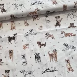 ÚJ! kutyás 160 cm sz. pamutvászon