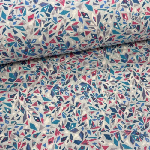 KIÁRUSÍTÁS: Kékes tükrös pamutvászon