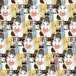 Kutya kiállítás pamutvászon