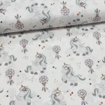 KIÁRUSÍTÁS: Unikornis-álomcsapdás 160 cm sz. pamutvászon (KA)