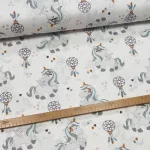 KIÁRUSÍTÁS: Unikornis-álomcsapdás 160 cm sz. pamutvászon (KA)