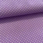 Lila alapon 2 mm-es kispöttyös pamutvászon (Lavander lilac No.2)