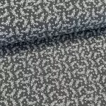 Szürke alapon fehér kiságas pamutvászon