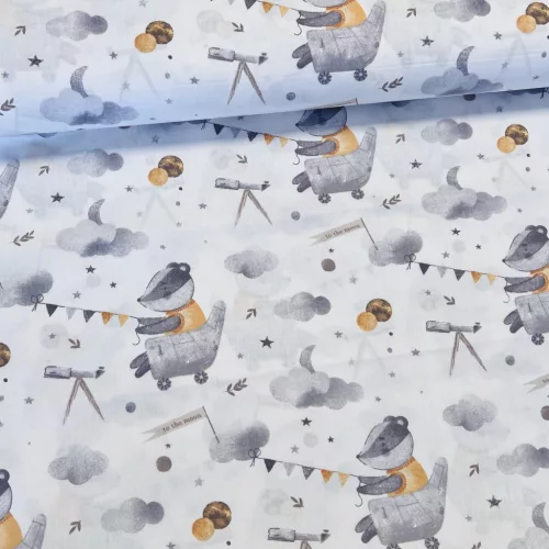 KIÁRUSÍTÁS: Holdutazó borz 160 cm sz. pamutvászon (KA)