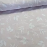 KIÁRUSÍTÁS: Halványrózsaszín a. fehér ágas leveles 160 cm sz. pamutvászon (KA)