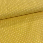 Citromsárga alapon 2 mm-es kis pöttyös pamutvászon (7676 Lemon)