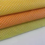 Citromsárga alapon 2 mm-es kis pöttyös pamutvászon (7676 Lemon)