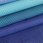 Királykék alapon 2 mm-es kis pöttyös pamutvászon (7676 Royal blue)