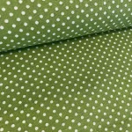 Kaktusz zöld alapon 2 mm-es kis pöttyös pamutvászon (7676 Green)