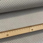 Vil. Szürke (7676 Ash grey) a. 2 mm-es pöttyös pamutvászon