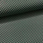 Fenyő zöld alapon 2 mm-es kispöttyös pamutvászon (7676 Ever green)