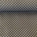 Szürke (Steel grey 7676) alapon 2 mm-es kis pöttyös pamutvászon