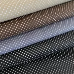 Szürke (Steel grey 7676) alapon 2 mm-es kis pöttyös pamutvászon